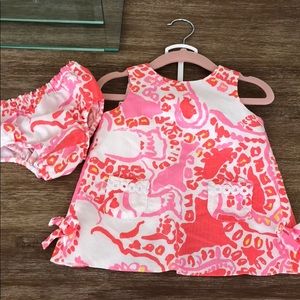 Lily Pulitzer dress with diaper cover